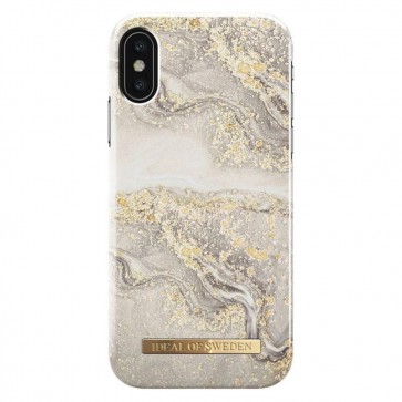 iDeal of Sweden iPhone XS/X Fashion Back Case Sparkle Greige Marble
