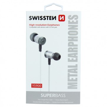 SWISSTEN EARBUDS SUPERBASS YS900 SILVER/WHITE