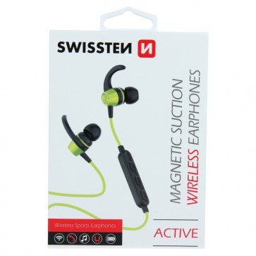 BLUETOOTH EARPHONES SWISSTEN ACTIVE LIME