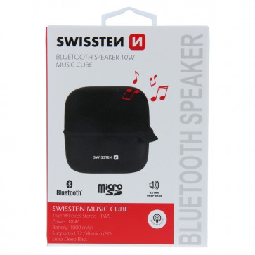 BLUETOOTH SPEAKER SWISSTEN MUSIC CUBE BLACK