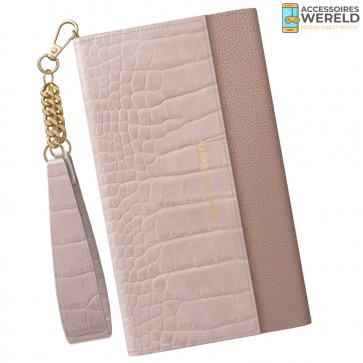 iDeal of Sweden Signature Clutch voor iPhone 12/12 Pro Misty Rose Croco