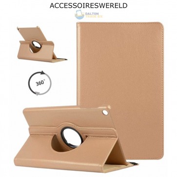 Samsung Galaxy Tab A 10.1 ( 2019 ) Bookcase - 360 graden draaibare hoes - Goud