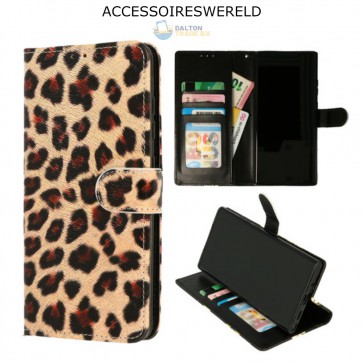 Bookcase Apple iPhone 12 Mini - Portemonnee hoesje - Luipaard Print