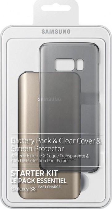 Samsung batterij kit (cover+powerbank+kabel) voor Samsung S8