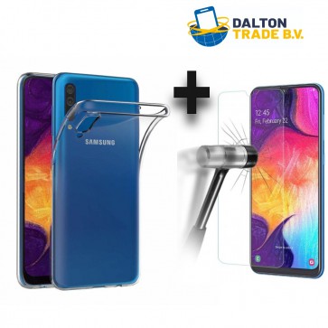 Siliconen case + Screenprotector - Samsung Galaxy A31