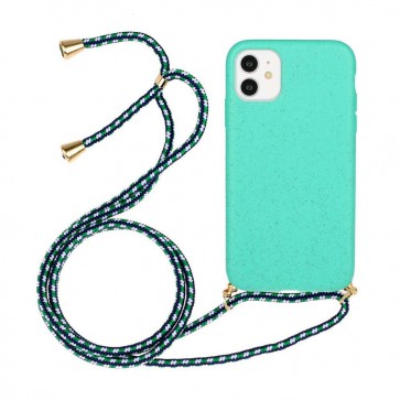 Just in Case Apple iPhone 11 Soft TPU Case with Strap - Blue