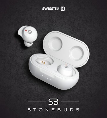 BLUETOOTH TWS EARPHONES SWISSTEN STONEBUDS WHITE