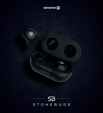 BLUETOOTH TWS EARPHONES SWISSTEN STONEBUDS BLACK