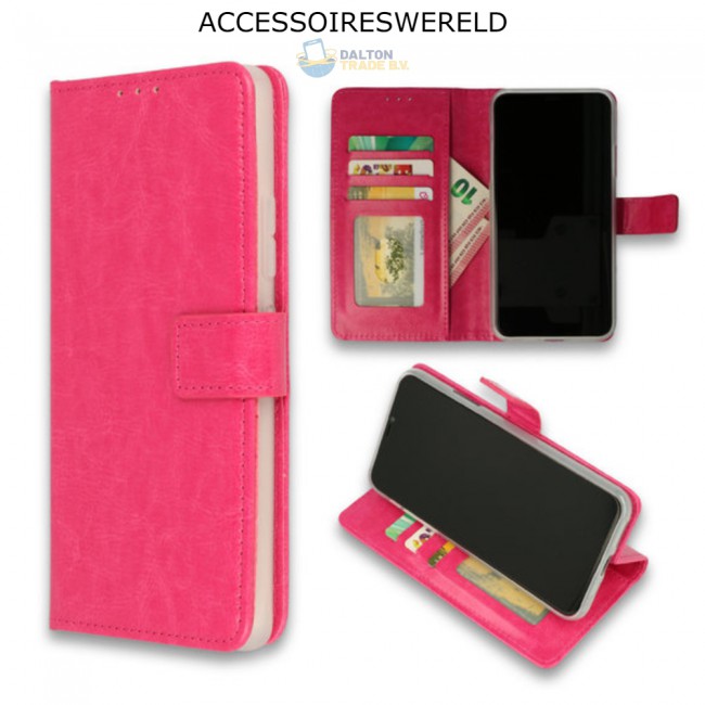 Slaapzaal Parel Binnenshuis Bookcase Roze - Samsung Galaxy S9 Plus - Portemonnee hoesje |  Telefoonwereld.nl