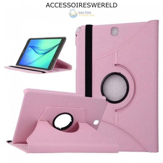 schildpad kampioen Dictatuur Samsung Galaxy Tab S3 Bookcase - 360 graden draaibare hoes - Roze |  Telefoonwereld.nl