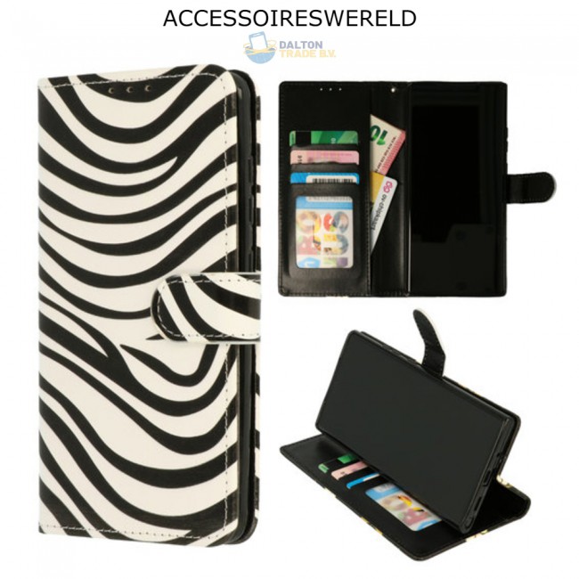 Intuïtie Omringd per ongeluk Bookcase Apple iPhone 12 Pro Max - Portemonnee hoesje - Zebra Print |  Telefoonwereld.nl