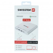 SWISSTEN TRAVEL CHARGER 87W PD3.0 & QC4 PPS