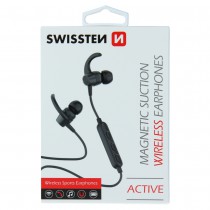 BLUETOOTH EARPHONES SWISSTEN ACTIVE BLACK