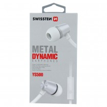 SWISSTEN EARBUDS DYNAMIC YS500 SILVER/WHITE