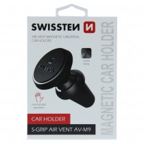 MAGNETIC CAR HOLDER SWISSTEN S-GRIP AIR VENT AV-M9 BLACK