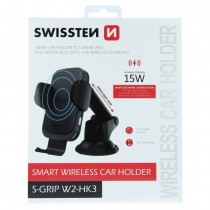 SWISSTEN CAR HOLDER WITH WIRELESS CHARGER S-GRIP W2-HK3