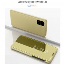 Clear View Cover - Samsung Galaxy A51 - Goud
