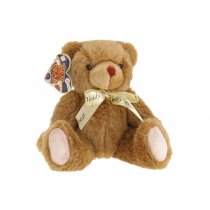 Toi-toys Knuffelbeer Donkerbruin 25 Cm