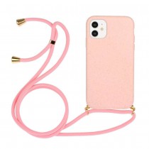 Just in Case Apple iPhone 11 Soft TPU Case with Strap - Pink