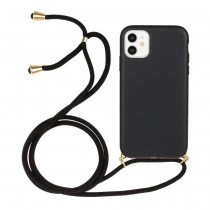 Just in Case Apple iPhone 11 Soft TPU Case with Strap - Black