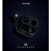 BLUETOOTH TWS EARPHONES SWISSTEN STONEBUDS BLACK