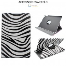 Apple iPad 10.2 2019/2020 Bookcase - 360 graden draaibaar hoesje - Zebra Print